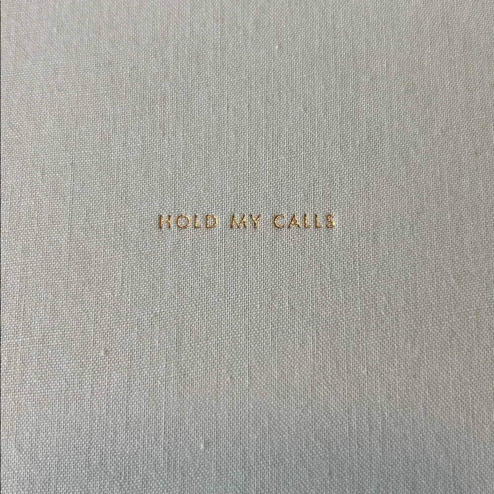Kate Spade Light Blue Journal with Gold Logo - Picture 2 of 5